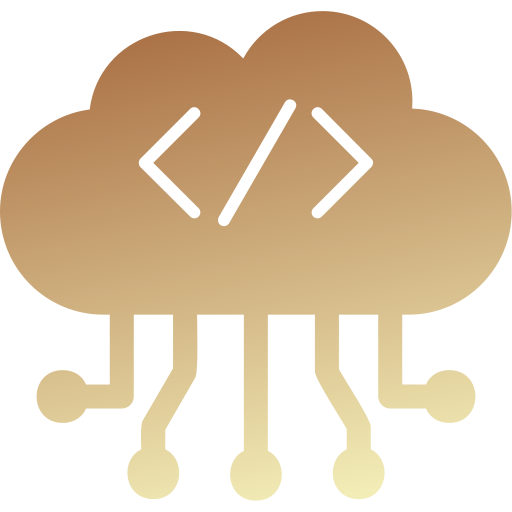 Cloud computing Generic gradient fill icon