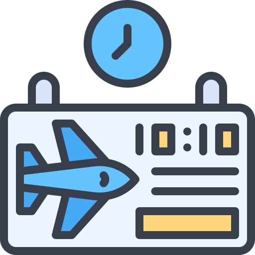Flight schedule Generic color lineal-color icon