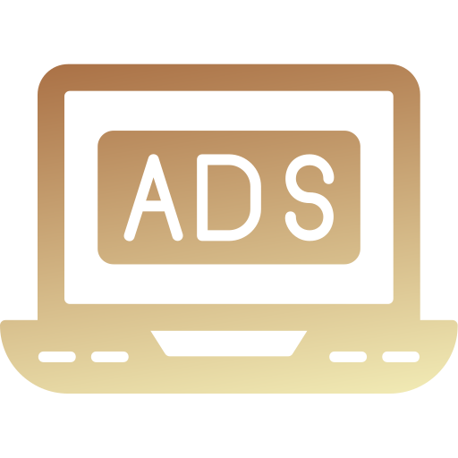 Video advertising Generic gradient fill icon
