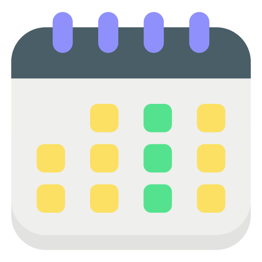 calendario Generic color fill icono