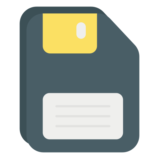 disquete Generic color fill icono