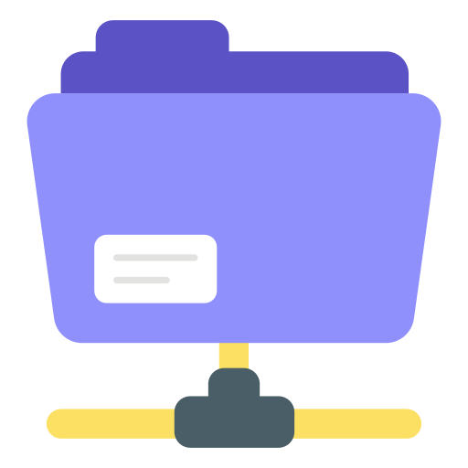 Folder network Generic color fill icon