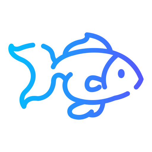 pesce rosso Generic gradient outline icona
