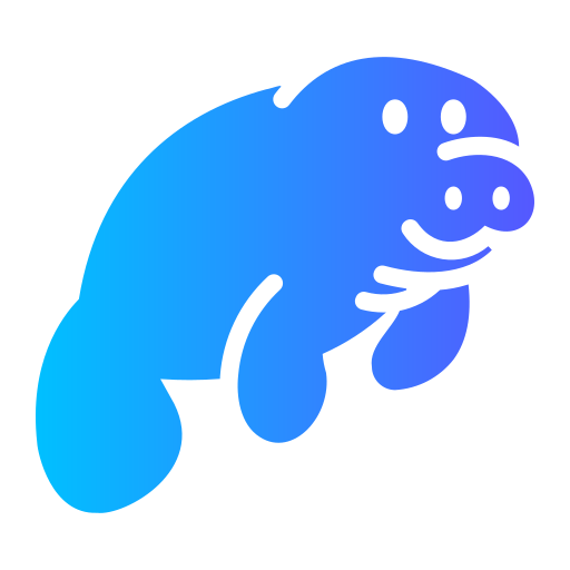 Dugong Generic gradient fill icon