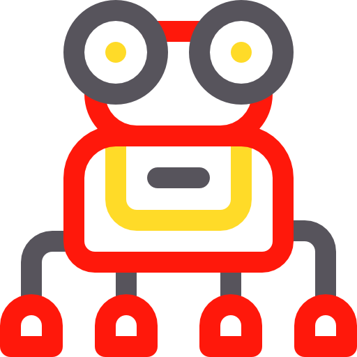 Robot Basic Rounded Lineal Color icon