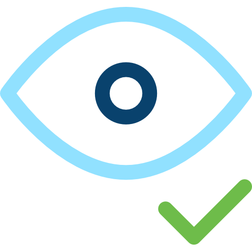 Eye Basic Rounded Lineal Color icon