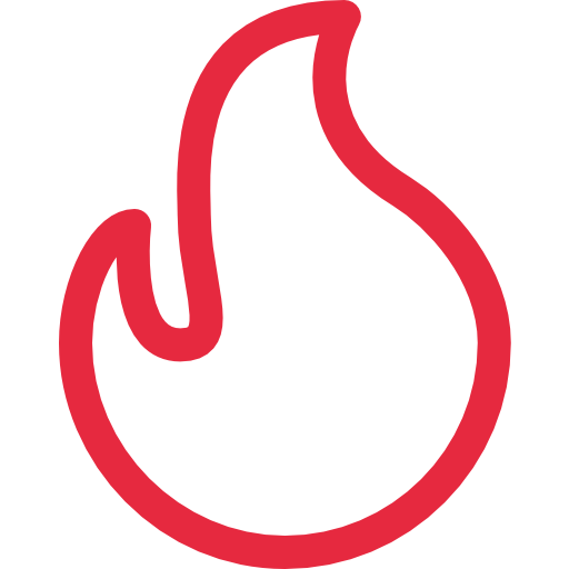 Fire Basic Rounded Lineal Color icon