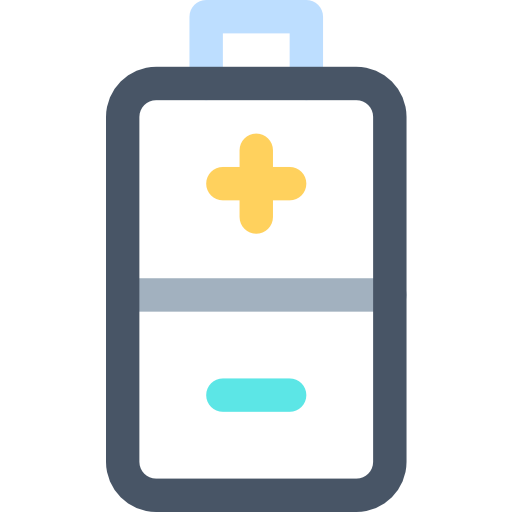 batterie Basic Rounded Lineal Color icon
