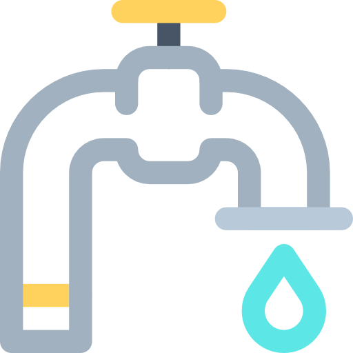 Faucet Basic Rounded Lineal Color icon