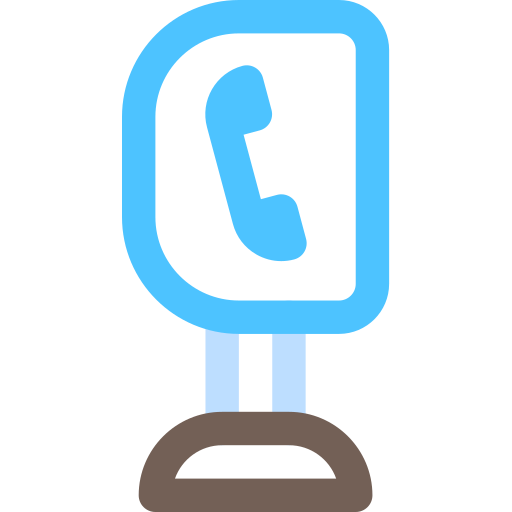 telefon Basic Rounded Lineal Color icon