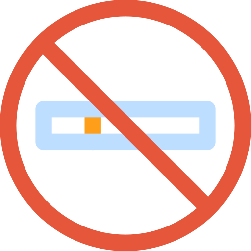 Не курить Basic Rounded Lineal Color иконка