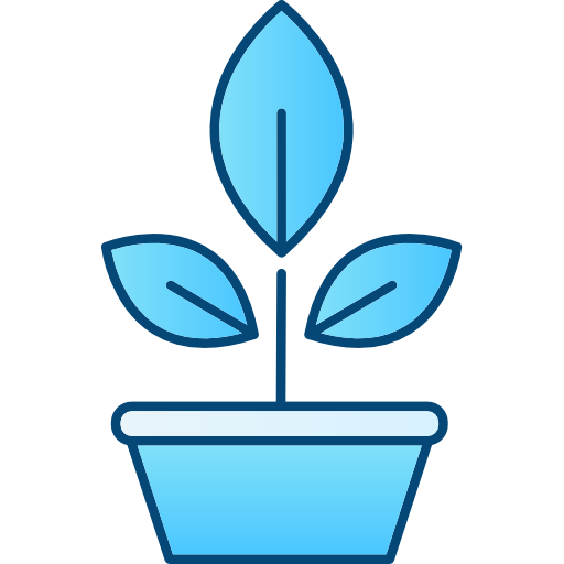 pflanze Cubydesign Blue icon