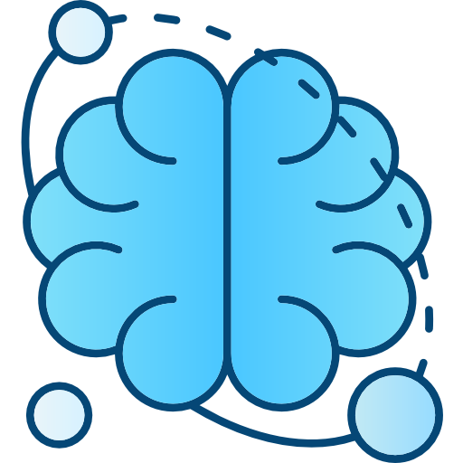 뇌 Cubydesign Blue icon