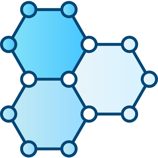 molécula Cubydesign Blue icono