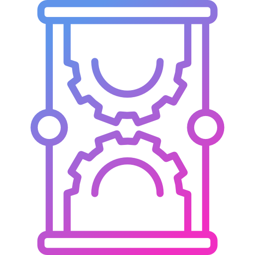 時間 Cubydesign Gradient icon