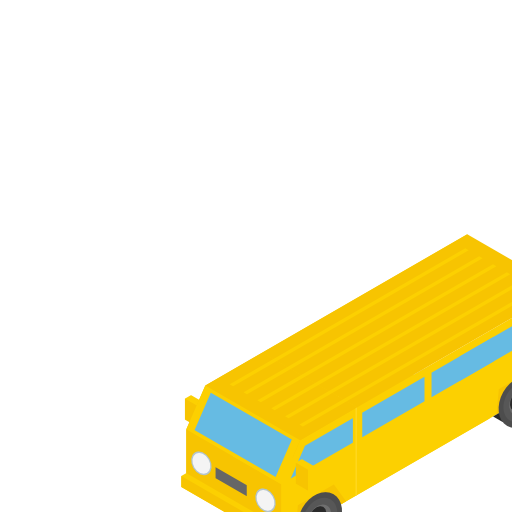 autobus Berkahicon Isometric ikona