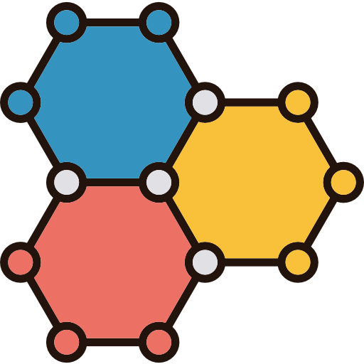 molécule Cubydesign Lineal Color  Icône