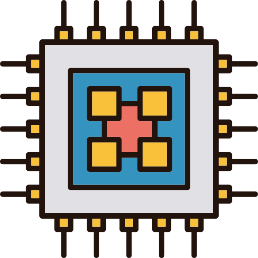 procesador Cubydesign Lineal Color  icono
