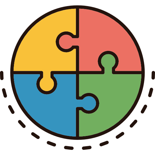 puzzle Cubydesign Lineal Color  icon