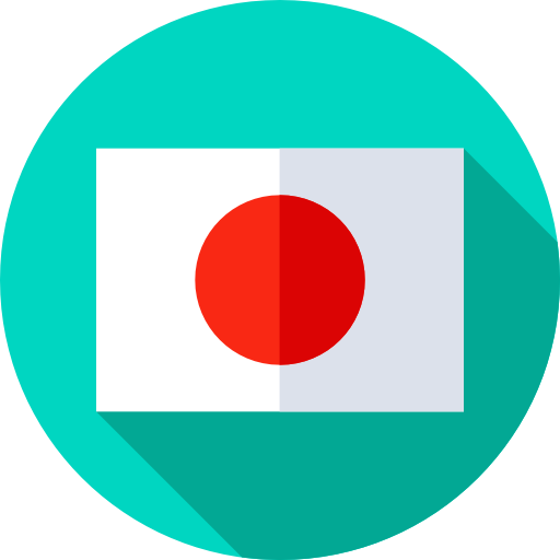 일본 Flat Circular Flat icon