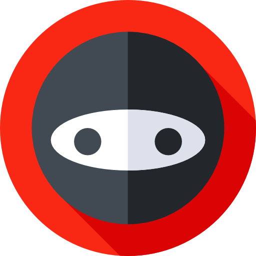 ninja Flat Circular Flat icona