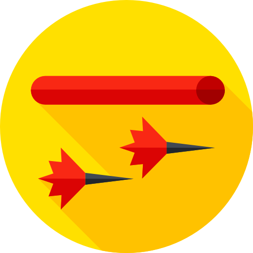 darts Flat Circular Flat icoon