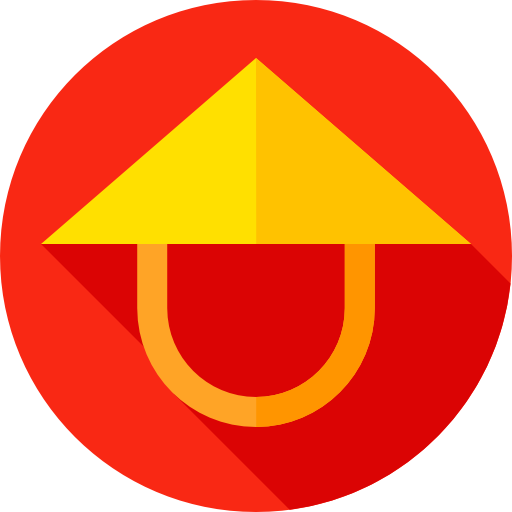 중국말 Flat Circular Flat icon