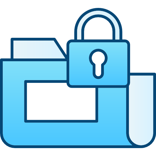 Security Cubydesign Blue icon