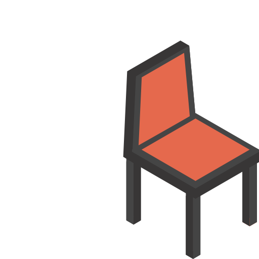 Chair Berkahicon Isometric icon