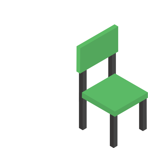 stoel Berkahicon Isometric icoon
