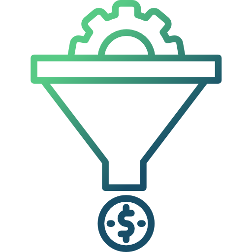 Funnel Cubydesign Gradient icon