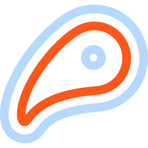 肉 Basic Rounded Lineal Color icon