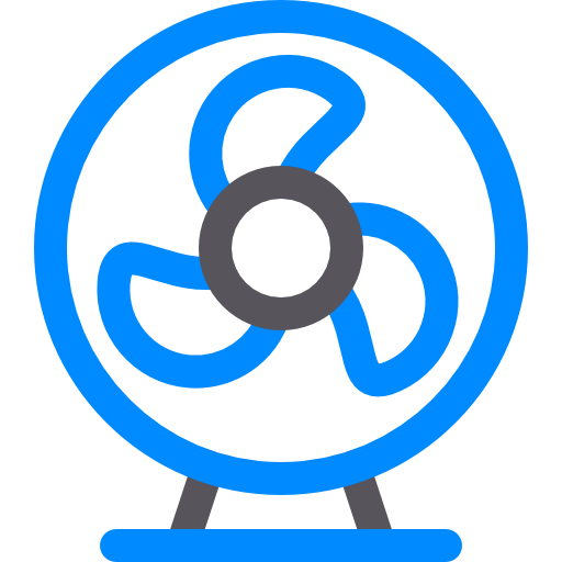 Fan Basic Rounded Lineal Color icon