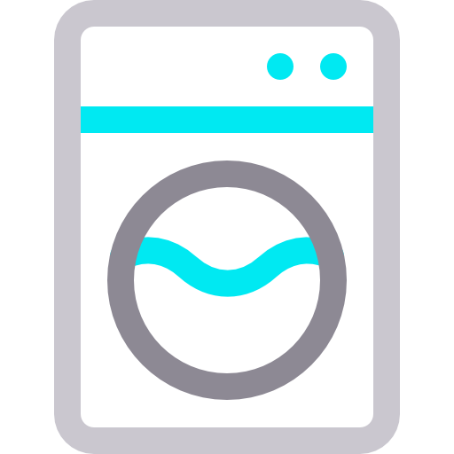 세탁기 Basic Rounded Lineal Color icon