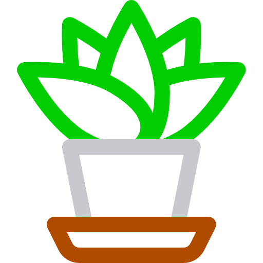Plant Basic Rounded Lineal Color icon