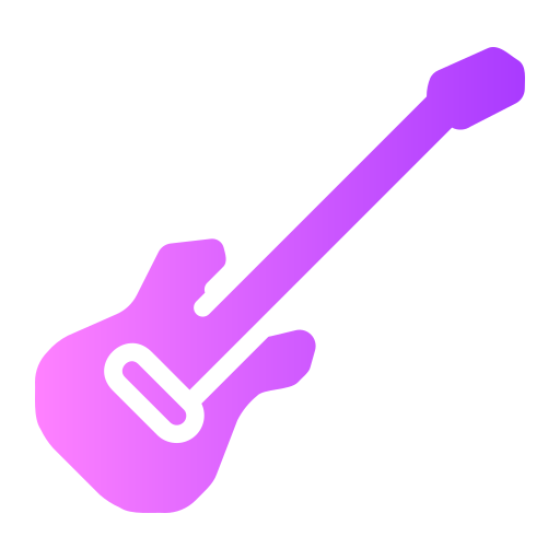 gitara elektryczna Generic gradient fill ikona