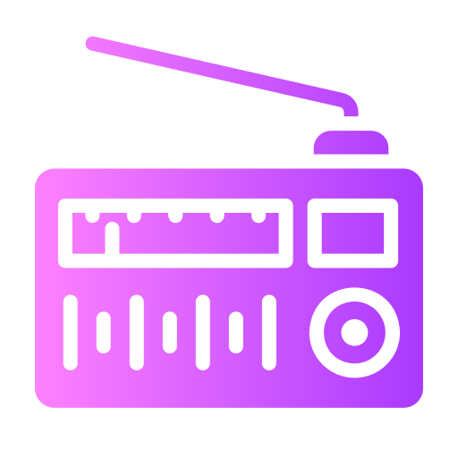 radio Generic gradient fill icoon