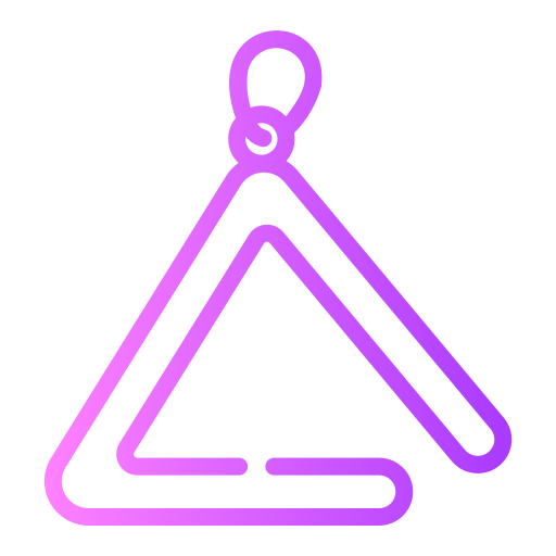 Triangle Generic gradient outline icon