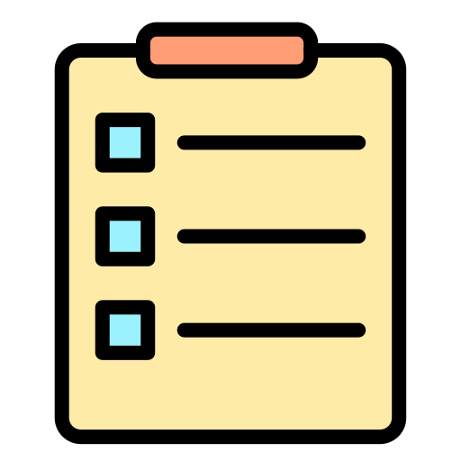 Clipboard Generic color lineal-color icon