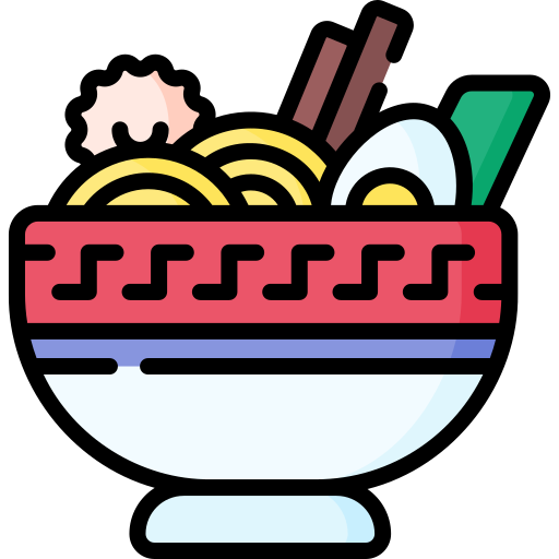 ramen Special Lineal color icono