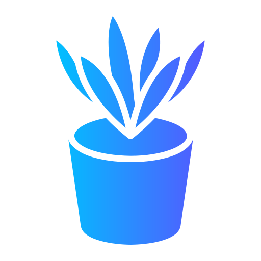 planta en maceta Generic gradient fill icono
