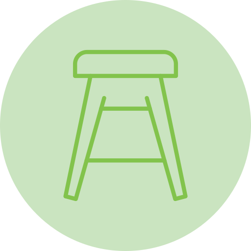 바 의자 Generic color fill icon