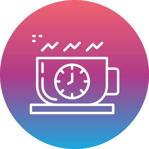 Coffee time Generic gradient fill icon