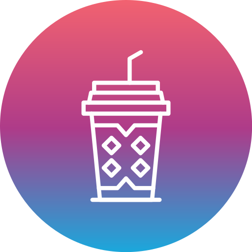 Cold coffee Generic gradient fill icon