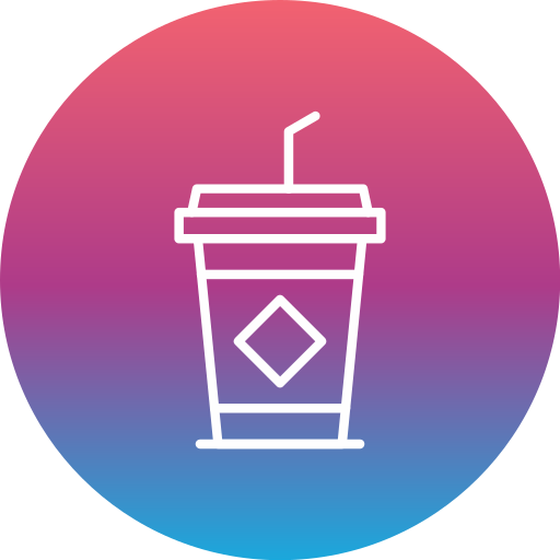 아이스 커피 Generic gradient fill icon