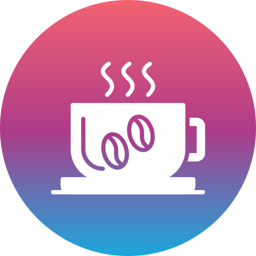 café caliente Generic gradient fill icono