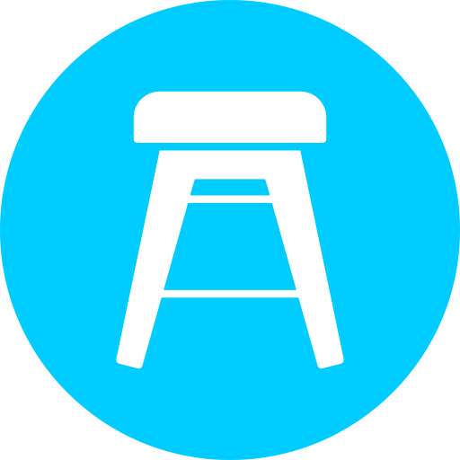 krzesło barowe Generic color fill ikona