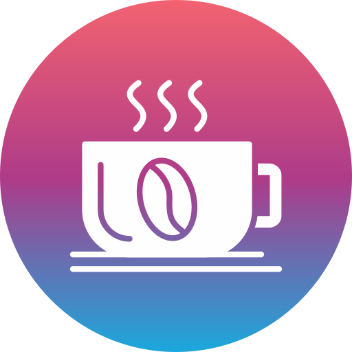 café caliente Generic gradient fill icono