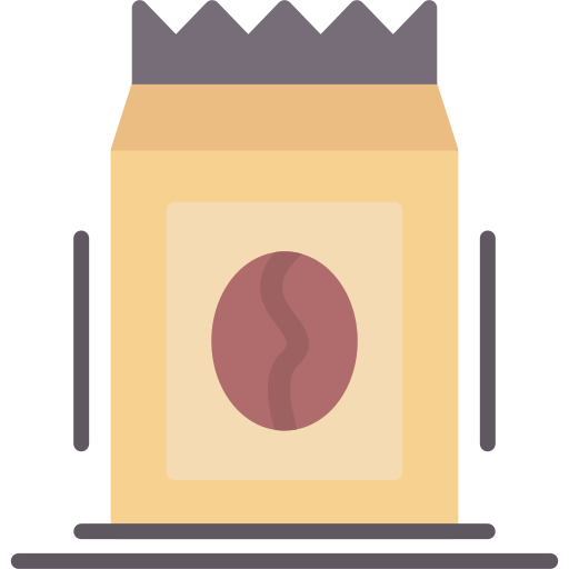 borsa da caffè Generic color fill icona