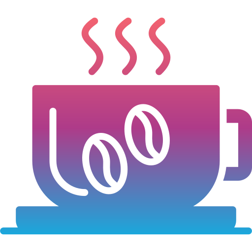 Горячий кофе Generic gradient fill иконка